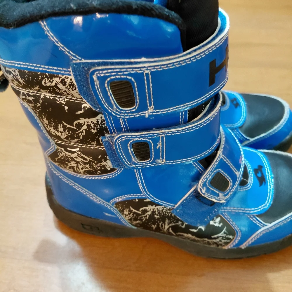 Tony Hawk Boy's Thermolite Boots Blue / Black/Silver - Winter/ Snow - Sz 5 - Picture 3 of 9